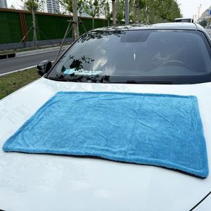 1200gsm Double Twist Loop Eco-Friendly Microfiber Thick Drying Towel Coral Fleece Cleaning Cloth for Vehicle Outdoor <b>Car</b> - Product Image 2