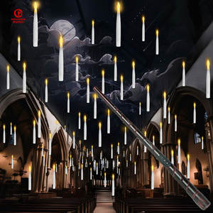 Nueva varita mágica cónica llama móvil luz parpadeante electrónica Halloween Navidad Año Nuevo velas flotantes decorativas Led - Product Image 1