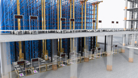 Sistema Inteligente de Almacenamiento y Recuperación Automatizado (AS/RS) de Fábrica China, Equipo de Almacenamiento Digital Inteligente de Acero con Shuttle de 4 Vías