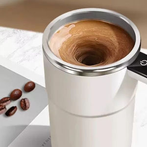 Taza Mezcladora de Café Automática Recargable al por Mayor con Pantalla de Temperatura, Agitador Portátil de Acero Inoxidable 304 para Leche, Chocolate, Mocha - Product Image 5