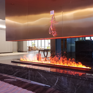 Lareira a Vapor de Água 3D de Alta Qualidade 2025, Chamas LED 1500W, Uso Moderno Interno para Residências e Hotéis, Embutida, Idioma Francês - Product Image 1