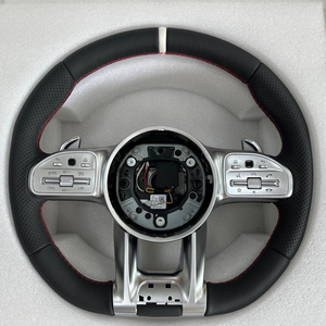 Volante de Cuero Calefactable Personalizado para <span class=keywords><strong>Mercedes</strong></span> Benz AMG Clase G W460 W463 W465 <span class=keywords><strong>GLA</strong></span> C117 250 <span class=keywords><strong>200</strong></span> C118 CLK W209 GLE W167 GLS - Product Image 5