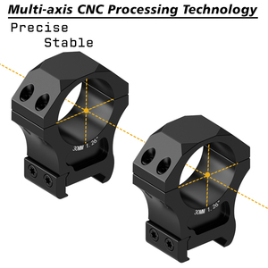 Typhon quang học cấu hình cao phạm vi Gắn kết đường kính 30mm với vòng phạm vi 1.26 inch cho các ứng dụng chiến thuật - Product Image 4