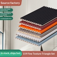 Panel de Pared Triangular Irregular de PVC, Estilo Moderno y Minimalista, Sin Pintura, Revestimiento de Pared DIY, Envío Rápido Directo de Fábrica