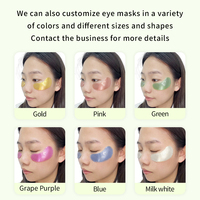Masque pour les yeux en gel/cristal au collagène, édition de Noël personnalisable, emballage festif pour marques de soins de la peau, étiquette privée, pour les entreprises