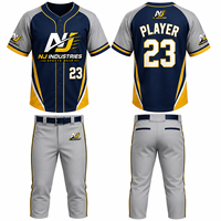 Uniformes et maillots de baseball personnalisés, pantalons, uniformes d'équipe par sublimation, vente en gros, prix bas, bonne qualité