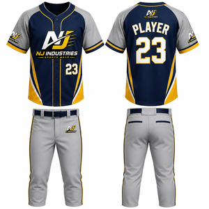 Uniformes de Béisbol Personalizados y Pantalones de Jersey, Uniformes de Equipo por Sublimación, Venta al por Mayor, Precio Bajo, Buena Calidad - Product Image 4