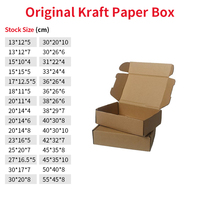 Caja de correo Kraft con logotipo personalizado, muestra gratis, caja de avión de embalaje grueso duro, caja de cartón corrugado al por mayor para juguetes
