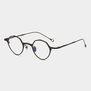 Montures de lunettes rétro ARLT-5973 confortables Design irrégulier en titane pur avec panneau de niche à lentille polarisée - Product Image 1
