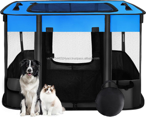 Foldable Soft <b>Dog</b> Playpen Indoor Outdoor Cat Pet Puppy Playpen <b>Fence</b> Portable <b>Dog</b> Tent Exercise Kennel Small Animals <b>Dog</b> Playpen - Product Image 2