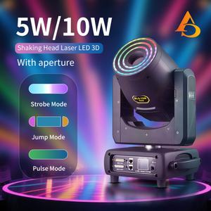 Luz Láser de Animación RGB a Todo Color con Cabezal Móvil, Luz Láser LED 3D de 5W 10W con Cabezal Oscilante - Product Image 6