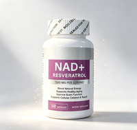 Capsules NAD+ haute puissance, étiquette privée OEM, capsules NAD+ et Resvératrol pour la santé et la vitalité cellulaires