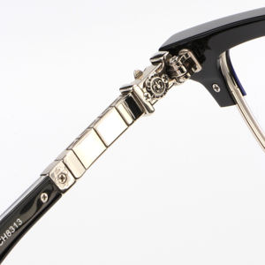 แว่นตาอเนกประสงค์แบบย้อนยุคป้องกันแสงสีฟ้าสีดำเงินแว่นสายตายาวตามใบสั่งแพทย์ - Product Image 4