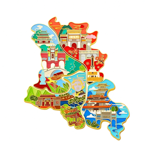 Nouvelle Idée Métal Architecture Urbaine Aimants De Réfrigérateur Souvenir Touristique Personnalisé Puzzle 3D <span class=keywords><strong>Comme</strong></span> Aimant De Réfrigérateur - Product Image 1