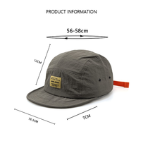 Casquettes de baseball OEM en gros, style vintage Oxford sportif, 5 panneaux, avec logo personnalisé, visière courte, nouvelle mode, unisexe, ajustables, type Dad Hat