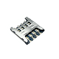 Micro-SIM-Kartensteckplatz 8-Pin 1,5mm Höhe Horizontaler SMD-Kartensockel-Anschluss für IoT-Geräte und Mobiltelefone
