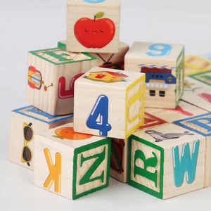 Bloques de Construcción de Madera para Niños, Aprendizaje del Alfabeto, Reconocimiento de Formas, Cognición Animal, Juguetes Montessori ABC para Niños de 3 a 5 Años - Product Image 3