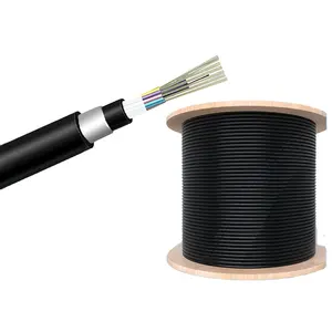 GYFTY63 Single Mode 9/125 Fiber Optical Cable 14.5mm PE Cable 2core Sheath Fiber Cable For Outdoor
