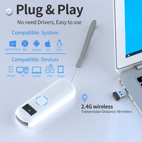 Lector de Códigos de Barras Inalámbrico Portátil Xincode 1D 2D, Escáner de Códigos QR, Escaneo Automático de Códigos de Barras con Pantalla para Tienda GT-265B