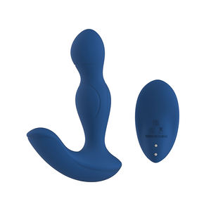 Mainan seksi dewasa Pasangan Vibrator dua motor berputar dan bergetar steker Anal nirkabel pijat prostat jarak jauh - Product Image 3