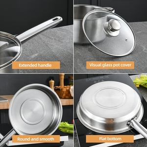 Hot <strong>Sale</strong> <strong>Pots</strong> <strong>and</strong> <strong>Pans</strong> 3 Piece Silver Stainless Steel Kitchen Ware <strong>Non</strong> <strong>Stick</strong> Cookware <strong>Set</strong> Cooking Dessini Cookware <strong>Sets</strong> - Product Image 5