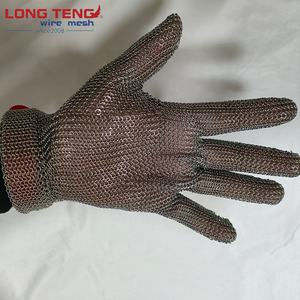 <span class=keywords><strong>Gant</strong></span> en mailles <span class=keywords><strong>de</strong></span> chaîne en acier inoxydable <span class=keywords><strong>de</strong></span> qualité alimentaire <span class=keywords><strong>de</strong></span> haute qualité pour bouchers Style résistant aux coupures et tissé - Product Image 4