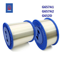 Bobine de fibre optique Hongan G657A2 200um 250um 50.4 60.4KM, bobine de fibre nue G657A1 G652D insensible à la flexion, monomode FTTX