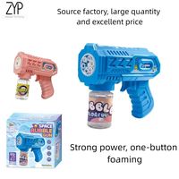 Pistolet à bulles électrique en ABS durable, design multi-trous anti-fuite, lanceur de bulles automatique continu, jouet sûr et non collant