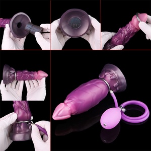 Monster Inflatable <b>Dildo</b> Fantasy Anal Trainer <b>Dildo</b> for Beginner with Adjustable Animal Knot Reusable Women Men Anal Sex Toys - Product Image 5