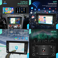 Podofo 7 pouces 4 + 64GB pour Peugeot 308 T7 2007-2014 408 2022-2024 Android autoradio sans fil CarPlay Android Auto GPS vente en gros
