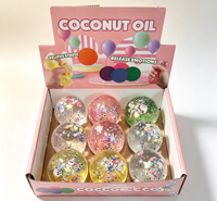 Nouvel Arrivage : Balle anti-stress à presser en huile de coco, ultra douce, coquille TPR bleue transparente, escargot de mer, animal marin, vaseline, Squishy