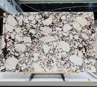 Dalle de marbre poli Calacatta Viola pour plan de travail de cuisine, carrelage de sol, panneau mural, escalier, usinage exotique personnalisé