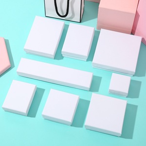 Sang trọng vòng Vòng cổ lưu trữ đồ trang sức hộp biểu tượng tùy chỉnh màu trắng đồ trang sức vòng đeo tay bao bì Quà Tặng hộp giấy với nắp - Product Image 4