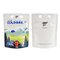 Sachets à vin debout personnalisés avec vanne papillon Sachet à vin en aluminium pour jus de fruits 1L 1,5 L 2L 3L 4L 5L dans une boîte