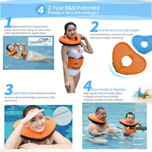 Anello Galleggiante per Collo WaterDream in PVC Non Gonfiabile per Adulti e Bambini, Attrezzatura per Piscina e Sorgenti Termali Estive - Product Image 2