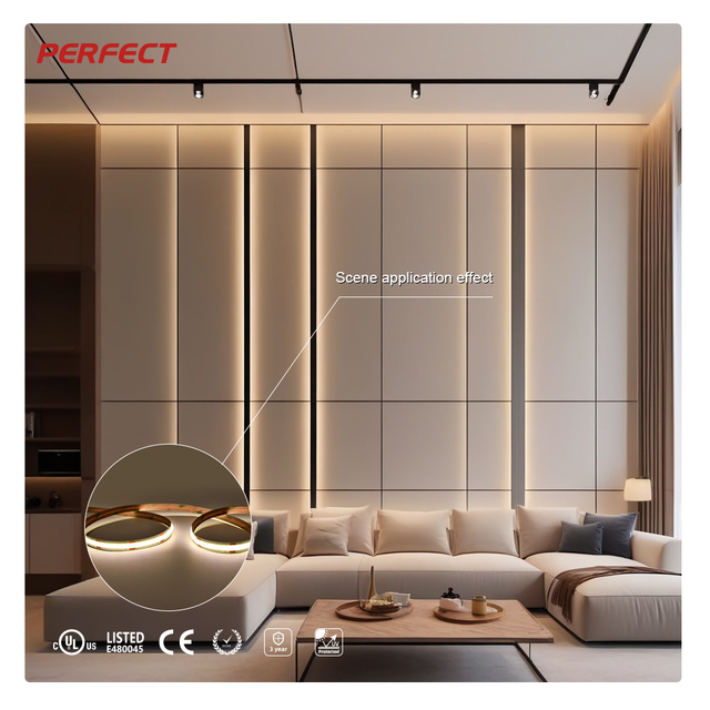 PERFECT High Density 608LED/M Tunable White COB Strip Light DC12V/24V 6+6W/M Dotless Uniform Lighting 2700K-6500K High Garden