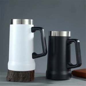 2025 nuevo logotipo personalizado de acero inoxidable al por mayor botella de agua vaso de doble pared con asa - Product Image 2