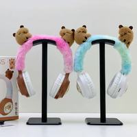 Nouveaux écouteurs sans fil Capybara 2026 – Casque Bluetooth mignon en forme de jouet pour enfants, avec super autonomie, compatible iPhone et Android, pour filles
