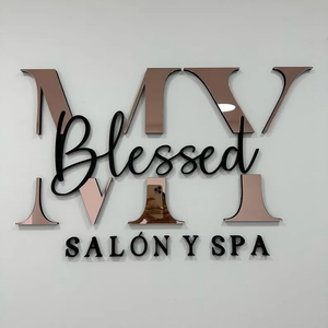 Metallo spazzolato segno di Logo casa adesivo indirizzo etichetta personalizzata <span class=keywords><strong>per</strong></span> affari 3D Hotel 3D specchio da parete <span class=keywords><strong>per</strong></span> la casa - Product Image 3