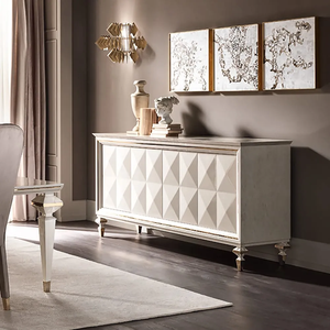 High End Good Quality Solid Wood Living Room Cabinets Storage Rectangle Cabinet <b>Sideboard</b> for Villa Furniture Solid Wood Living - Product Image 3
