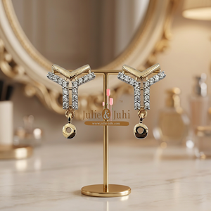 Stunning Ear Ring 18 Ct Gold Pink <b>Stud</b> Ear Ring Featuring Sleek Modern Look Lightweight Design Comfortable Fit And Shiny Stylish - Product Image 3