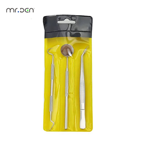 Kit <span class=keywords><strong>Dental</strong></span> de 4 Piezas, Espejo <span class=keywords><strong>Dental</strong></span> de Acero Inoxidable, Sonda y Pinzas, Kit de Instrumentos Dentales de 4 Piezas - Product Image 3