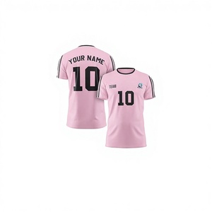 Maillot de football personnalisé de haute qualité 100% polyester à séchage rapide, uniforme personnalisé avec nom d'équipe, numéro, logo pour adultes hommes - Product Image 1
