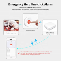 Botón de Emergencia SOS Inteligente Tuya con Wi-Fi, Tipo-C, Sistema de Seguridad para el Hogar, Llamada de Emergencia Inalámbrica, Alarma Personal de Alta Sensibilidad