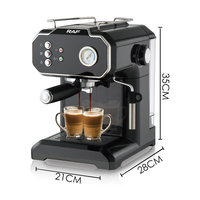 RAF meilleure machine à café entièrement automatique commerciale intelligente machine à expresso cafetières avec baguette mousseur à lait