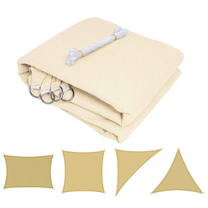 Voiles d'ombrage triangulaires extérieures produites en usine Anti-ultraviolet <span class=keywords><strong>balcon</strong></span> auvent tissé HDPE tissu maille accessoire de meubles - Product Image 4
