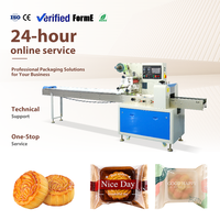 Machine d'emballage automatique à grande vitesse pour gâteaux de lune, mochi et mille-feuille – Usine de machines d'emballage flow-pack