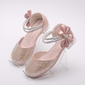 Scarpe Per Bambini Con Tacchi Alti, Da Principessa, Da Sera