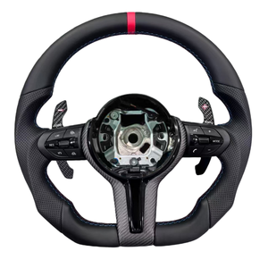 Volante de Cuero para Automóvil <span class=keywords><strong>BMW</strong></span> Serie F36 F22 F23 F48 M3 M5 <span class=keywords><strong>E</strong></span> F10 F11 F20 F21 F30 F31 F34 F32 F33, Accesorios de Fibra de Carbono - Product Image 1