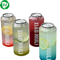 Bouteilles en plastique PET transparentes jetables personnalisées Xunying avec logo pour thé au lait, café, bière, jus et soda